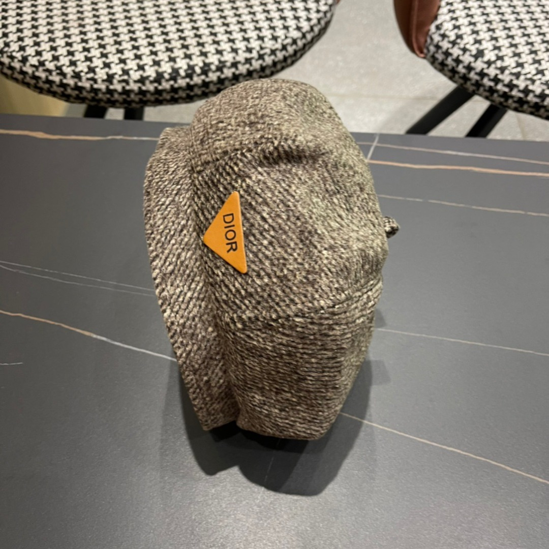 DIOR迪奥美式小众设计品牌百搭画家帽贝雷帽子女春秋时尚潮