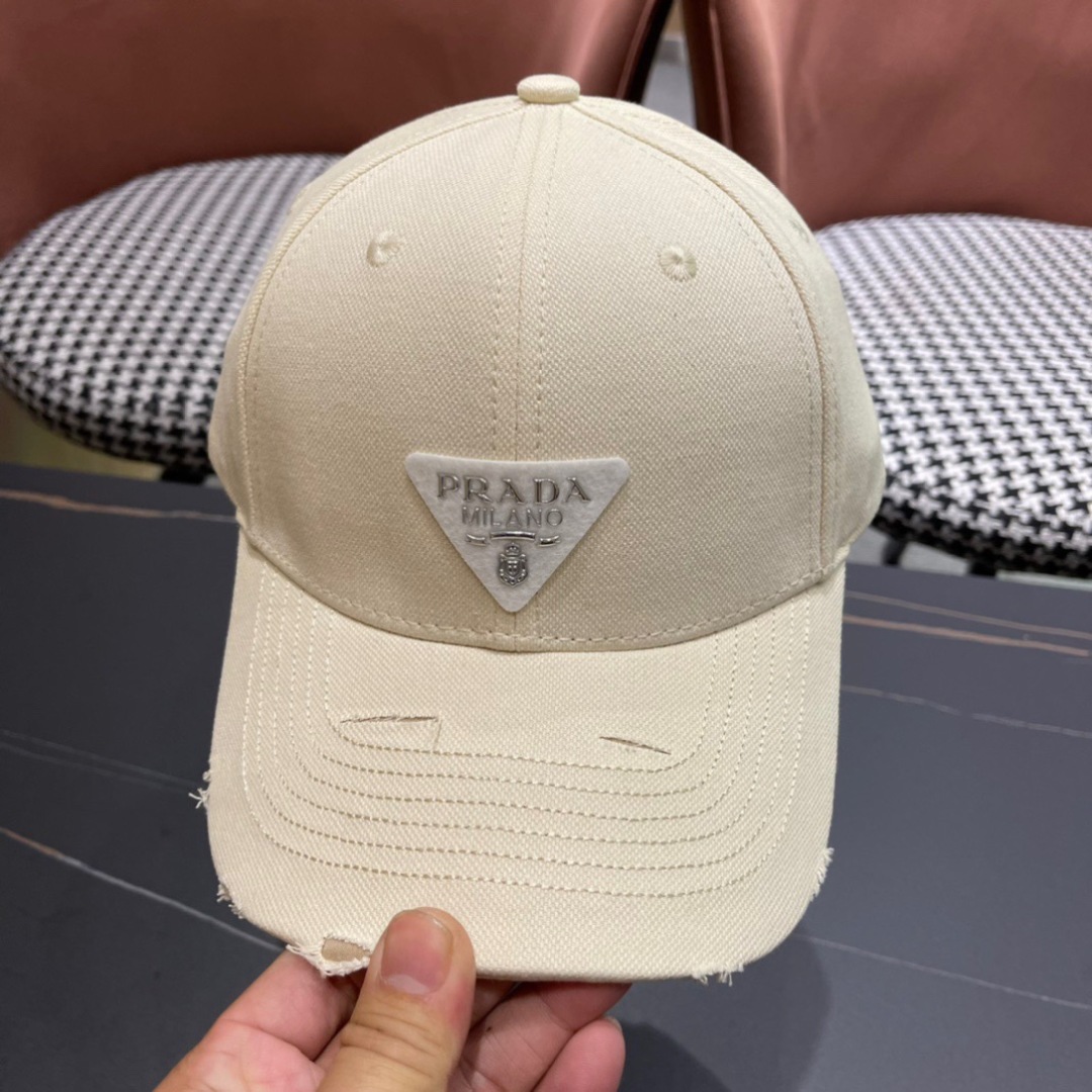  普拉达 ¥RADA 新品棒球帽时尚潮流，高端做工！细节看实拍哦