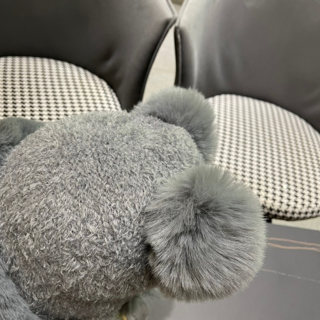 【MONCLER蒙口】可爱小熊护耳毛绒帽子女冬季韩版保暖加厚骑车防风防寒雷锋帽