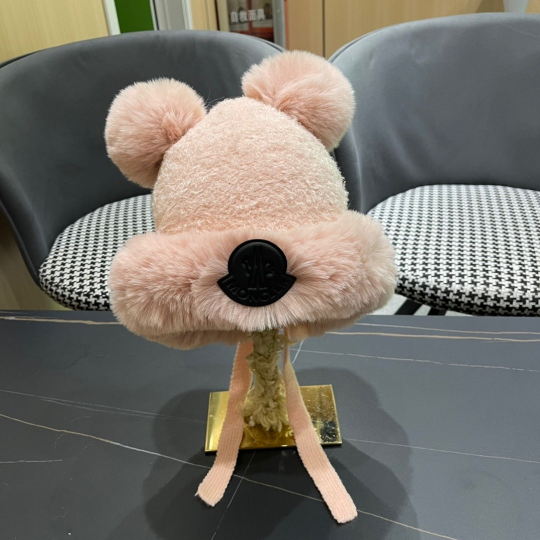 NO:365644,【MONCLER hooded mouth】Cute bear ear protection plush hat for women in winter Korean version warmth and thickened cycling windproof and cold Lei Feng hat hat straw hat fisherman hat baseball hat, hat, Moncler, espadrilles, hats【MONCLER蒙口】可爱小熊护耳毛绒帽子女冬季韩版保暖加厚骑车防风防寒雷锋帽帽子草帽渔夫帽棒球帽,帽子,Moncler,espadrilles,hats,hat