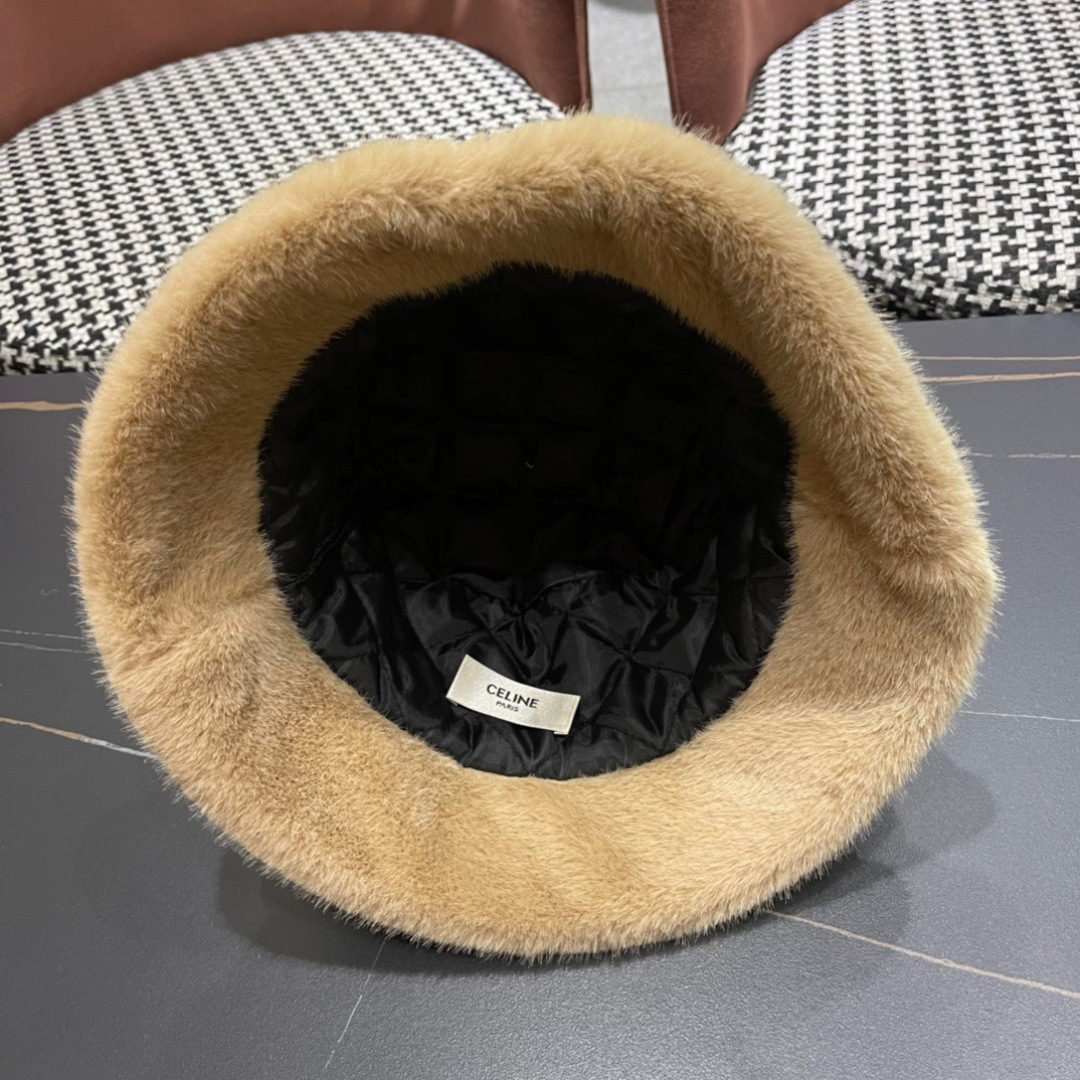  赛琳CELINE新款豹纹毛绒渔夫帽，最好品质的，休闲大方，简约时尚，大家自己对比哦
