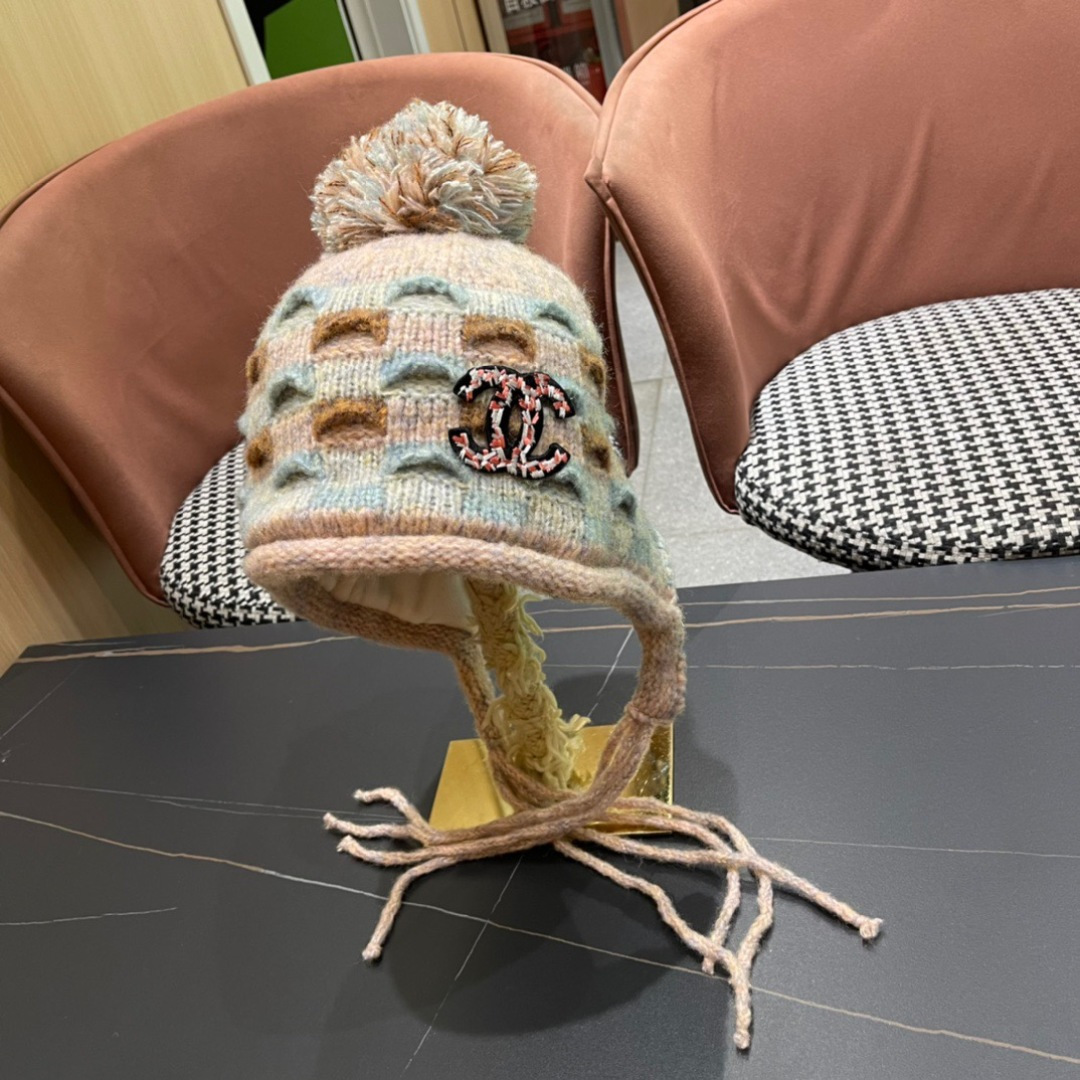 NO:219877,Chanel Chanel autumn and winter warm Fair Island style knitted wool big head circumference elastic couple ear protection wool hat hat fisherman hat baseball hat knit hat, hat, chanel, chanel, espadrilles, hats19860909Chanel香奈儿秋冬保暖费尔岛风针织羊毛大头围弹力情侣护耳毛线帽帽子帽子渔夫帽棒球帽针织帽,帽子,chanel,chanel,espadrilles,hats,hat