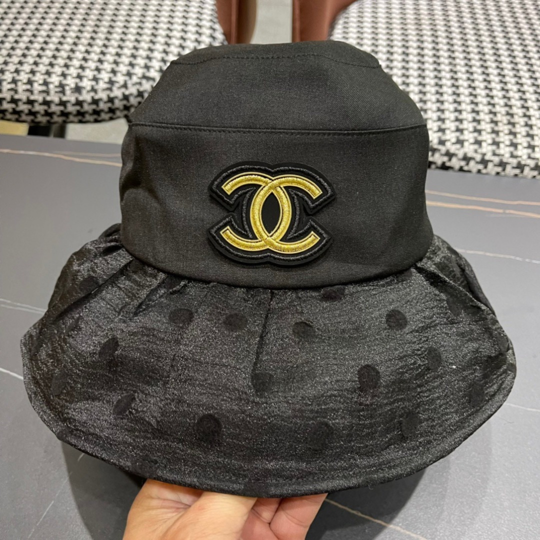 【Chanel香奈儿】2024新款大沿遮阳渔夫帽～简约大气遮阳效果一绝、随意折叠都不会变形