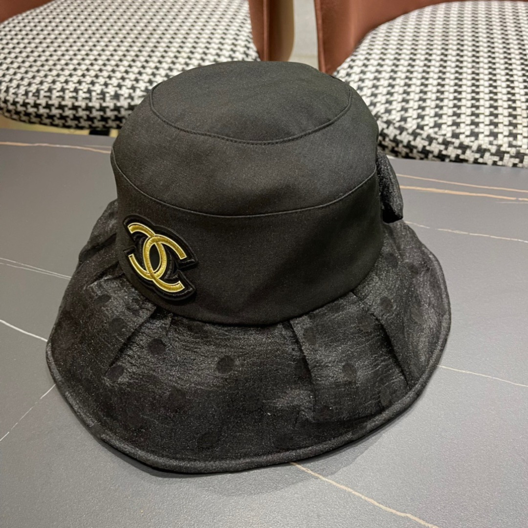 【Chanel香奈儿】2024新款大沿遮阳渔夫帽～简约大气遮阳效果一绝、随意折叠都不会变形