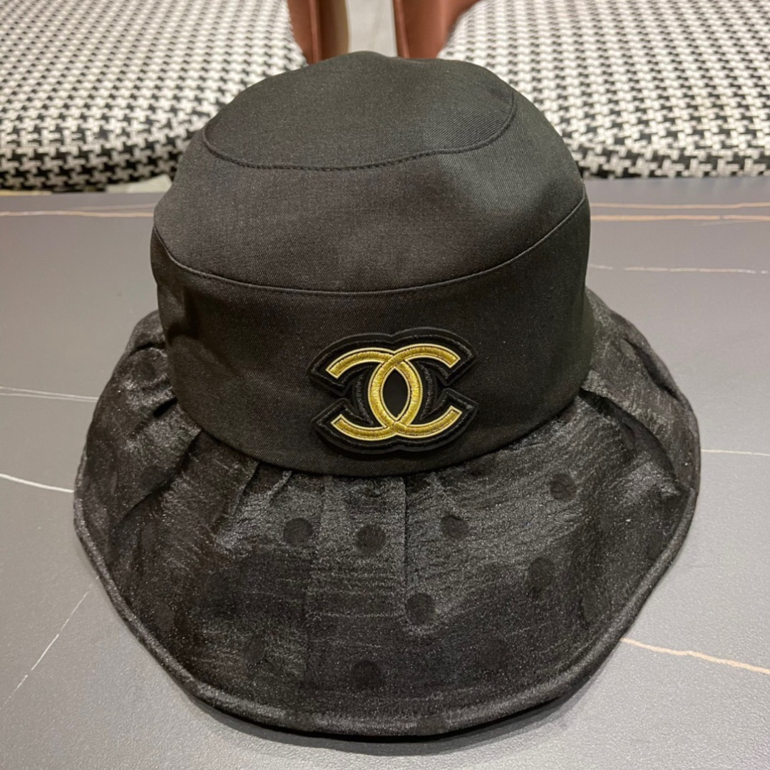 【Chanel香奈儿】2024新款大沿遮阳渔夫帽～简约大气遮阳效果一绝、随意折叠都不会变形