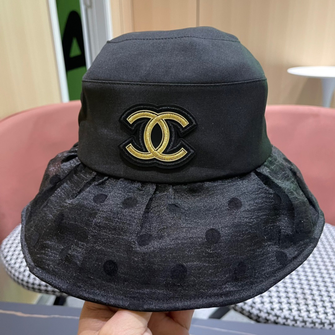 【Chanel香奈儿】2024新款大沿遮阳渔夫帽～简约大气遮阳效果一绝、随意折叠都不会变形