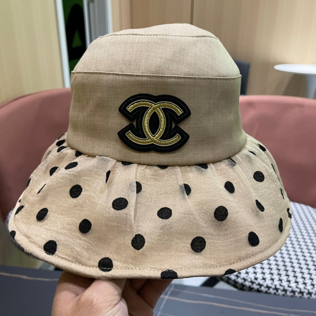 【Chanel香奈儿】2024新款大沿遮阳渔夫帽～简约大气遮阳效果一绝、随意折叠都不会变形
