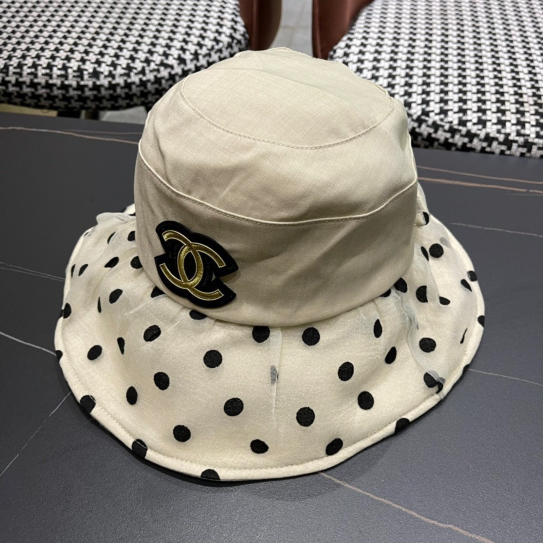 【Chanel香奈儿】2024新款大沿遮阳渔夫帽～简约大气遮阳效果一绝、随意折叠都不会变形