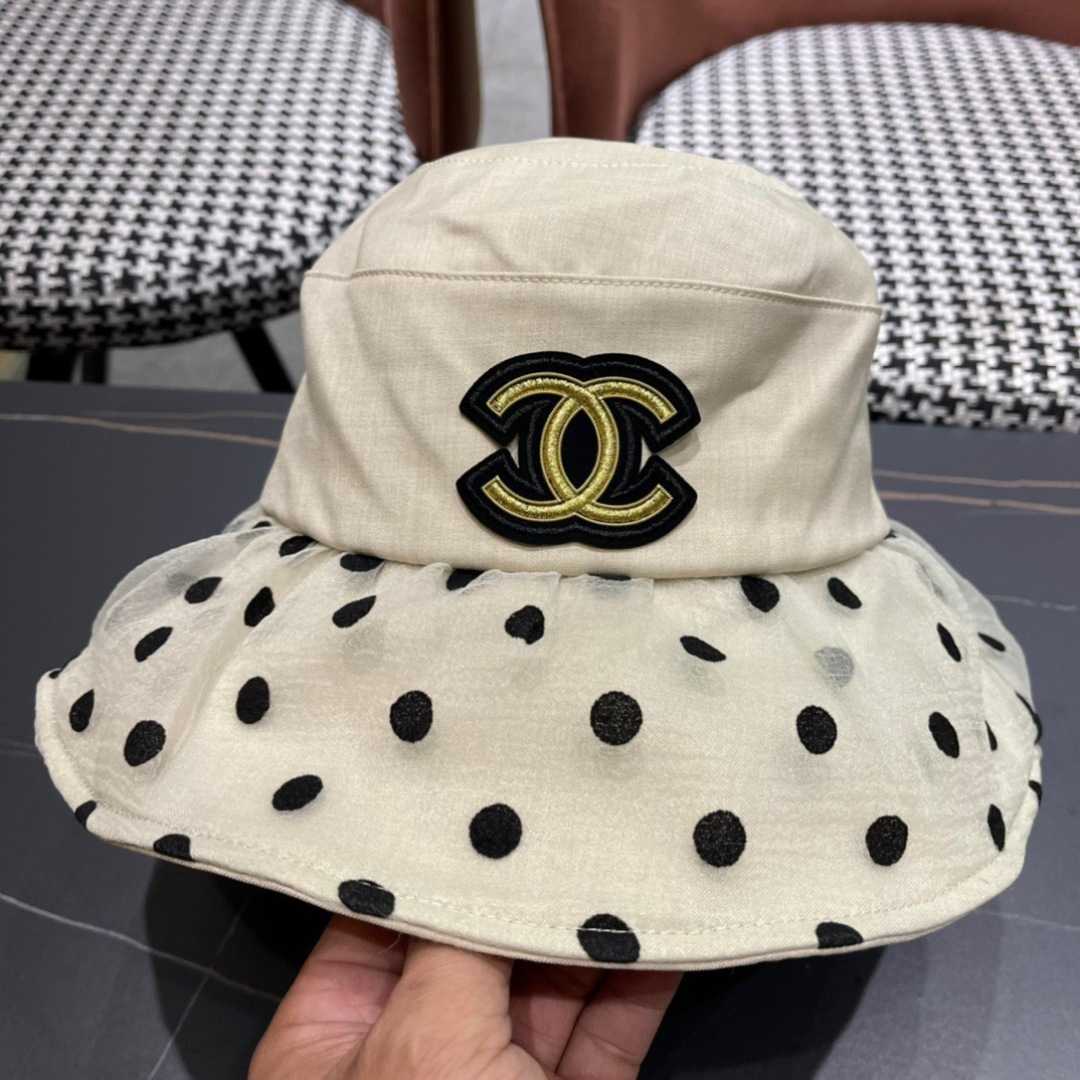 【Chanel香奈儿】2024新款大沿遮阳渔夫帽～简约大气遮阳效果一绝、随意折叠都不会变形