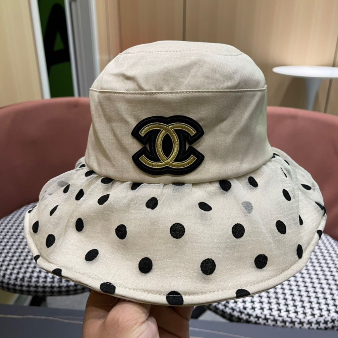 【Chanel香奈儿】2024新款大沿遮阳渔夫帽～简约大气遮阳效果一绝、随意折叠都不会变形