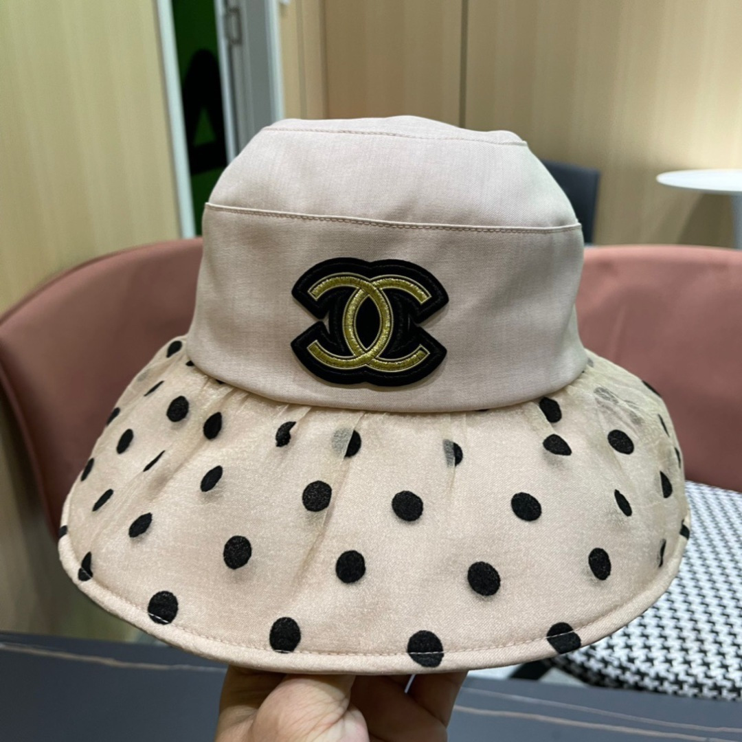 【Chanel香奈儿】2024新款大沿遮阳渔夫帽～简约大气遮阳效果一绝、随意折叠都不会变形