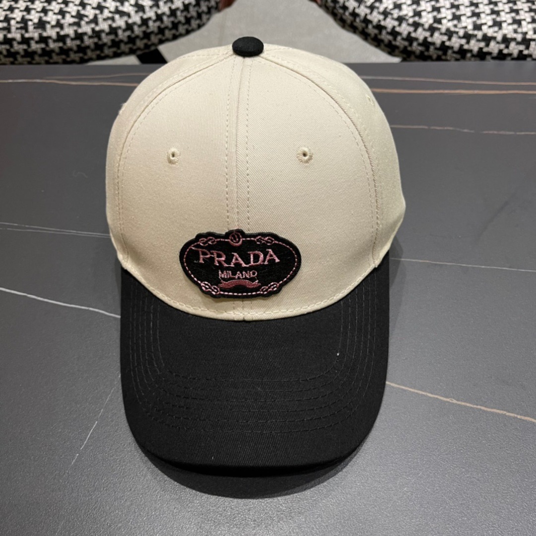  PRADA 普拉达 2024新品棒球帽 时尚潮流，高端做工！细节看实拍哦