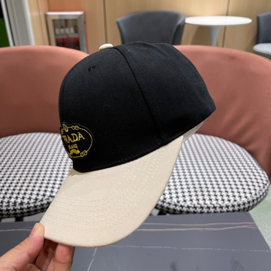  PRADA 普拉达 2024新品棒球帽 时尚潮流，高端做工！细节看实拍哦