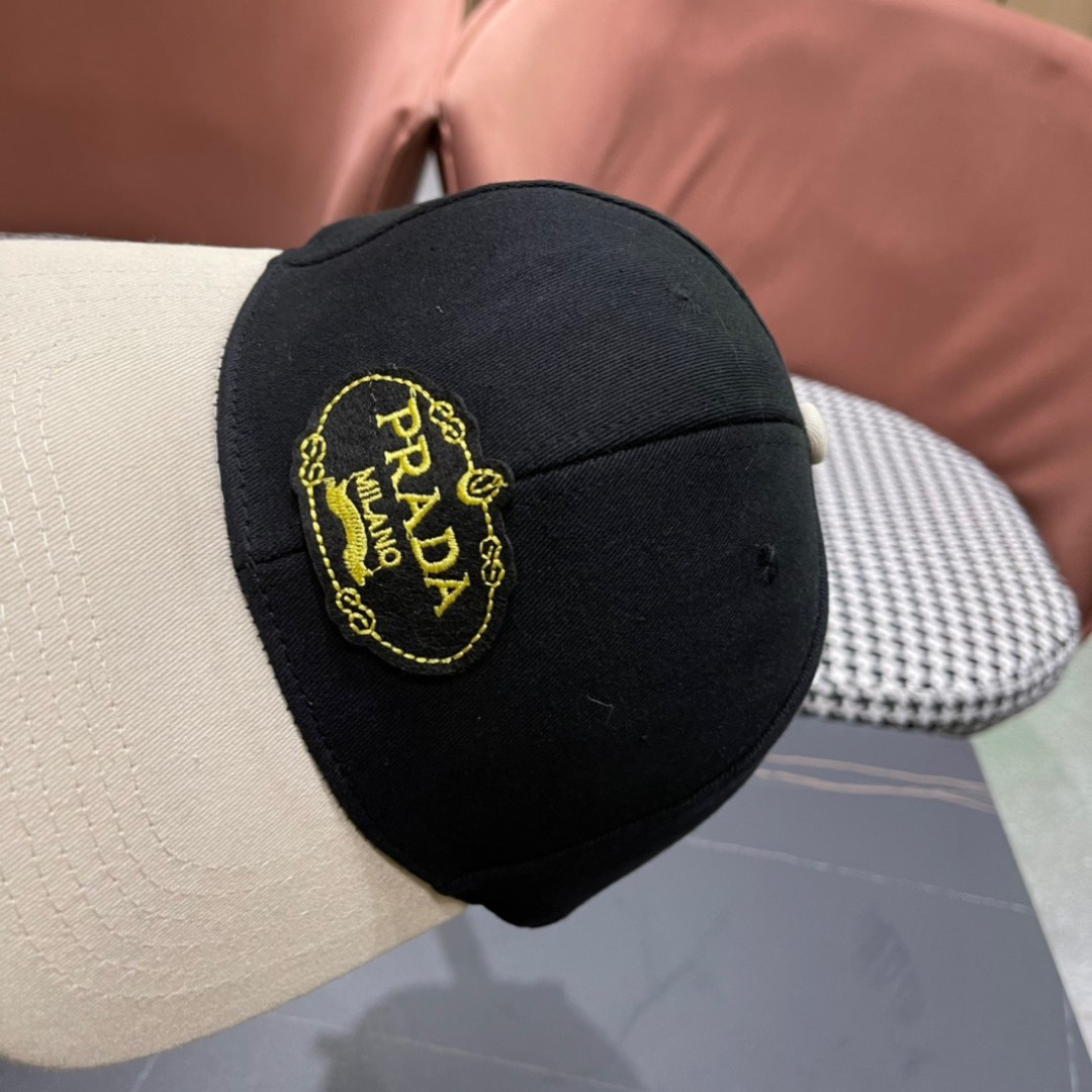  PRADA 普拉达 2024新品棒球帽 时尚潮流，高端做工！细节看实拍哦