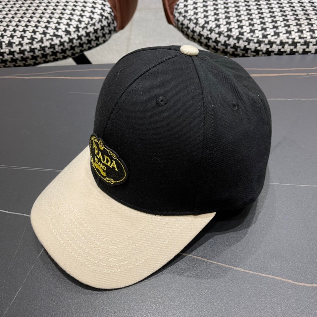  PRADA 普拉达 2024新品棒球帽 时尚潮流，高端做工！细节看实拍哦