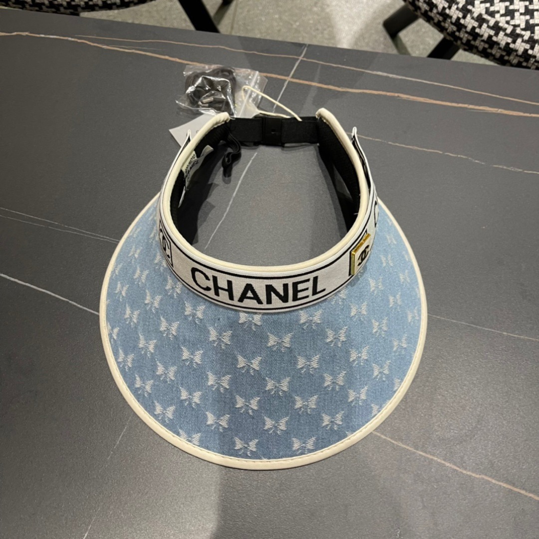 💛【CHANEL香奈儿】2024夏季新款遮阳帽空顶帽，大牌出货，好搭！出街必备
