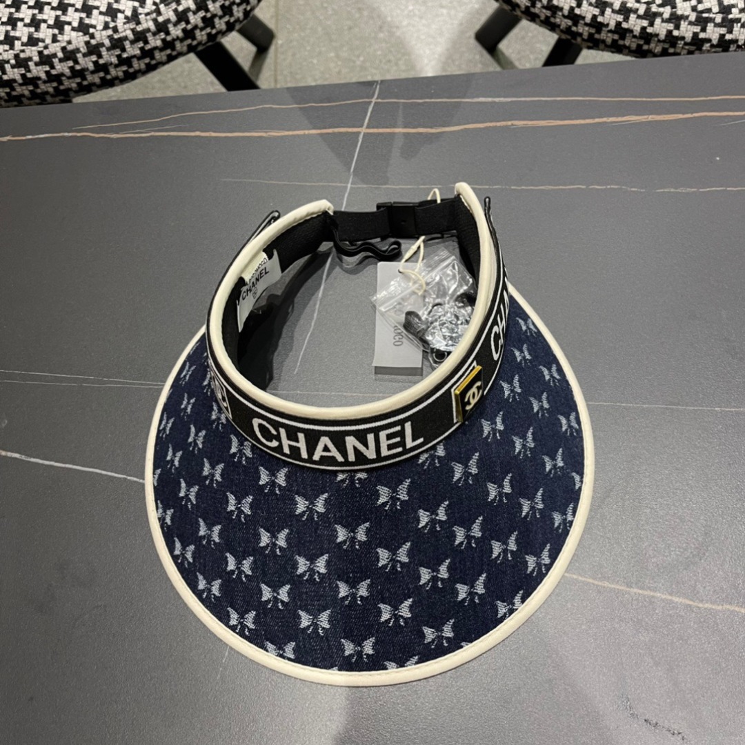 💛【CHANEL香奈儿】2024夏季新款遮阳帽空顶帽，大牌出货，好搭！出街必备