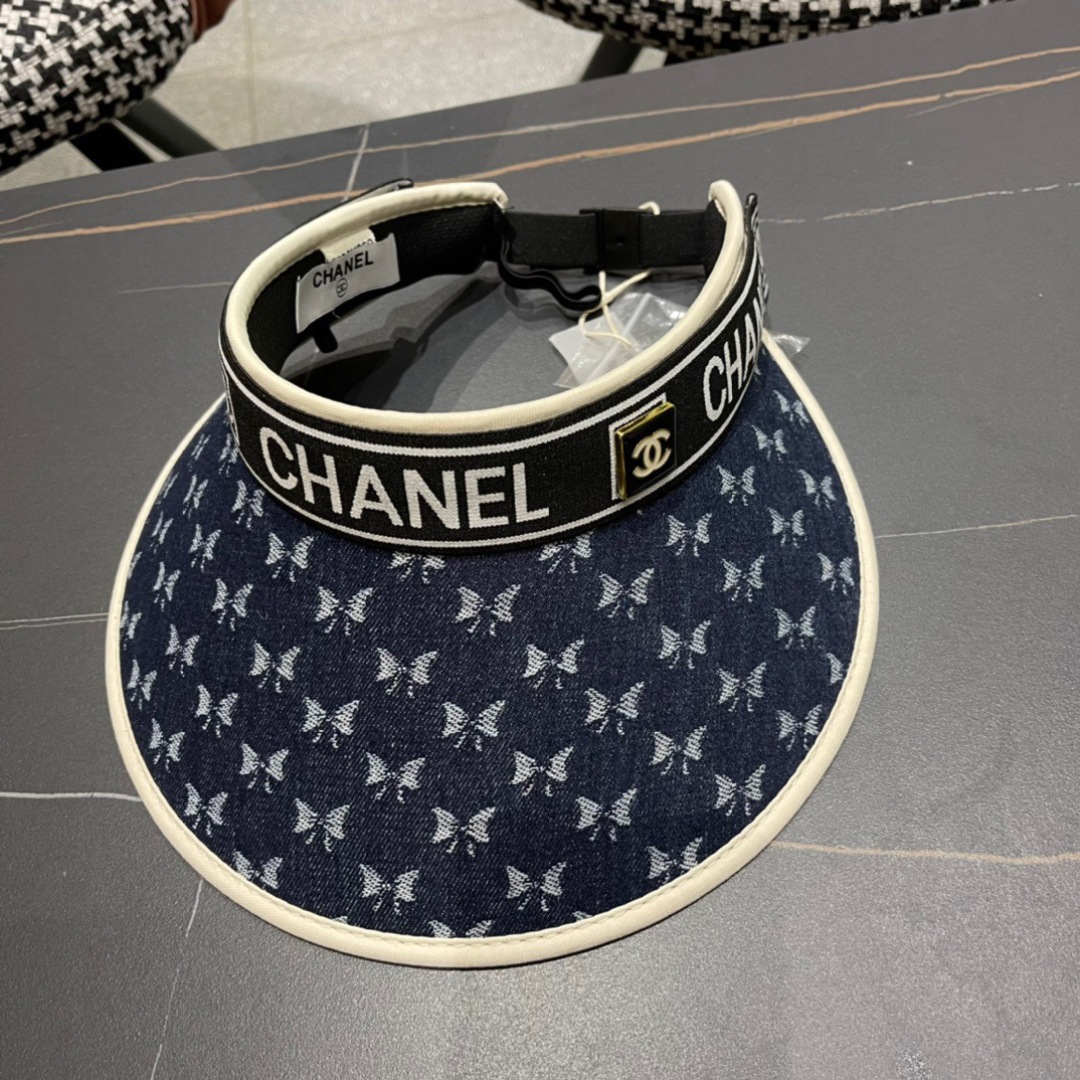 💛【CHANEL香奈儿】2024夏季新款遮阳帽空顶帽，大牌出货，好搭！出街必备