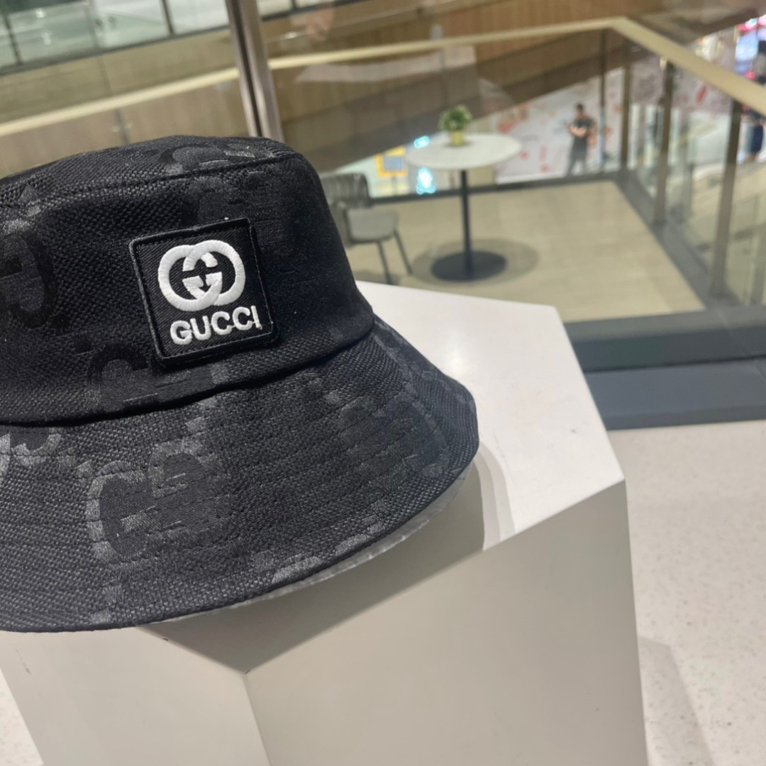  GUCCI  古奇 2023新款韩版原单可爱小熊熊渔夫帽🧢高品质，休闲风格，低調奢華，超级时尚的颜色，