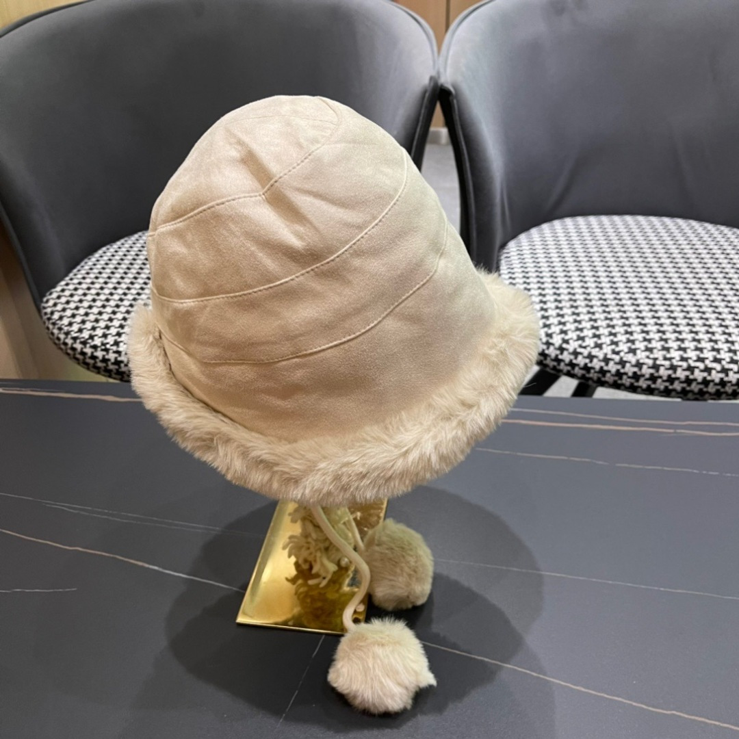  路易威登LouisVuitton渔夫帽女冬季毛绒东北蒙古帽子加厚保暖韩版百搭潮牌