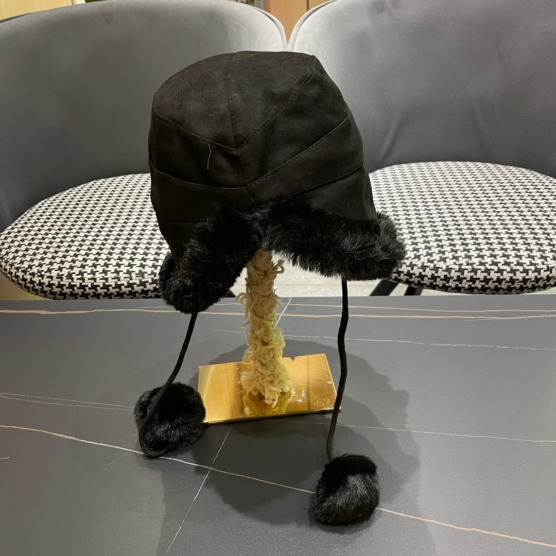  路易威登LouisVuitton渔夫帽女冬季毛绒东北蒙古帽子加厚保暖韩版百搭潮牌