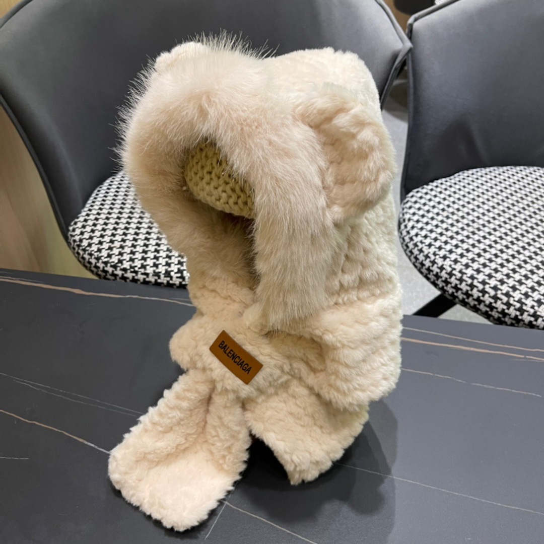 The Parisian Balenciaga girl’s autumn and winter scarf is warm and velvet - 图片 3