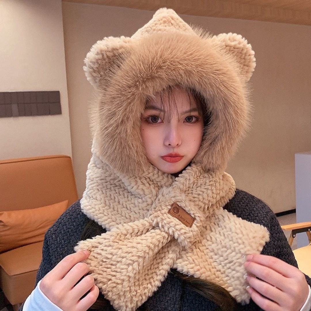The Parisian Balenciaga girl’s autumn and winter scarf is warm and velvet - 图片 1
