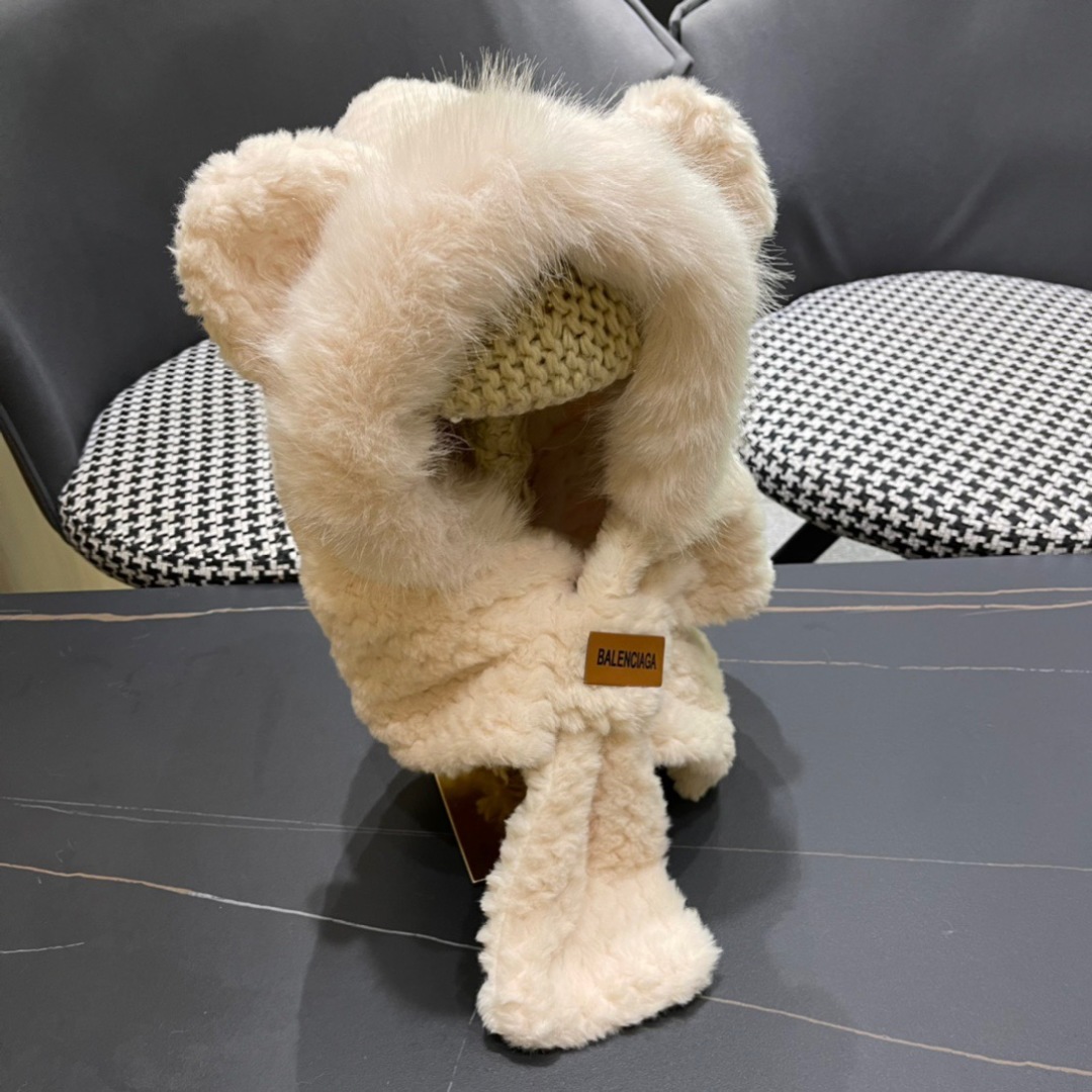 The Parisian Balenciaga girl’s autumn and winter scarf is warm and velvet - 图片 4