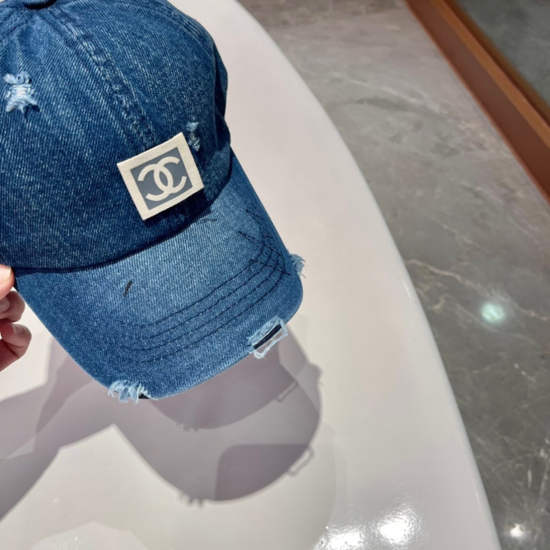 【CHANEL香奈儿】2023春夏新款牛仔款简约棒球帽，新款出货，大牌款超好搭配，赶紧入手！
