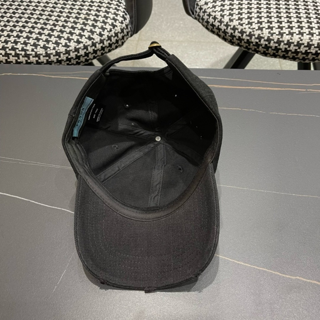 普拉达Prada 2024新款经典三角标棒球帽🧢万能必留款 戴一万年都好看 日常刚需 颜色完美 帽型正点