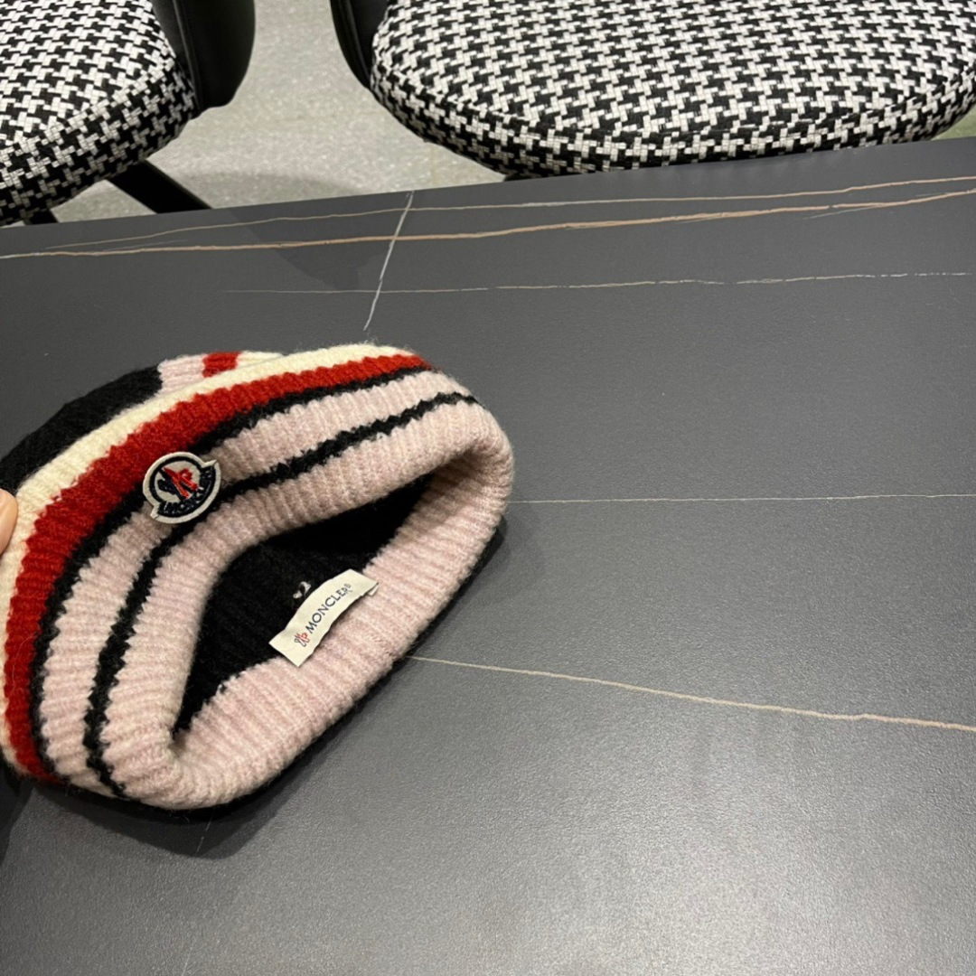 【MONCLER蒙口】秋冬新款韩版毛线帽，出街超好搭配！