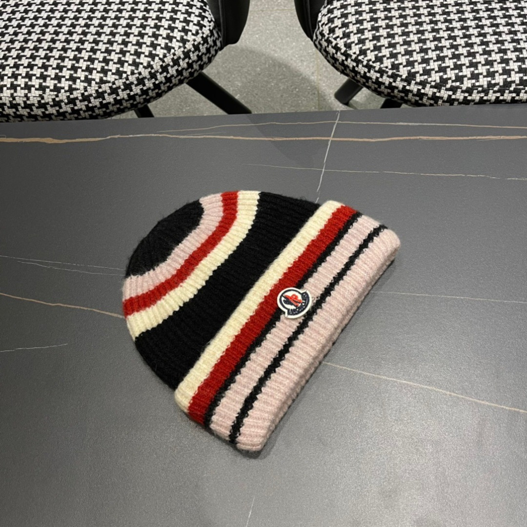 【MONCLER蒙口】秋冬新款韩版毛线帽，出街超好搭配！