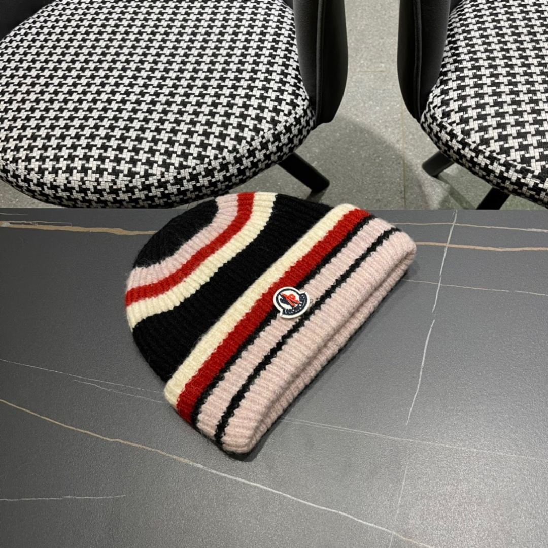 【MONCLER蒙口】秋冬新款韩版毛线帽，出街超好搭配！