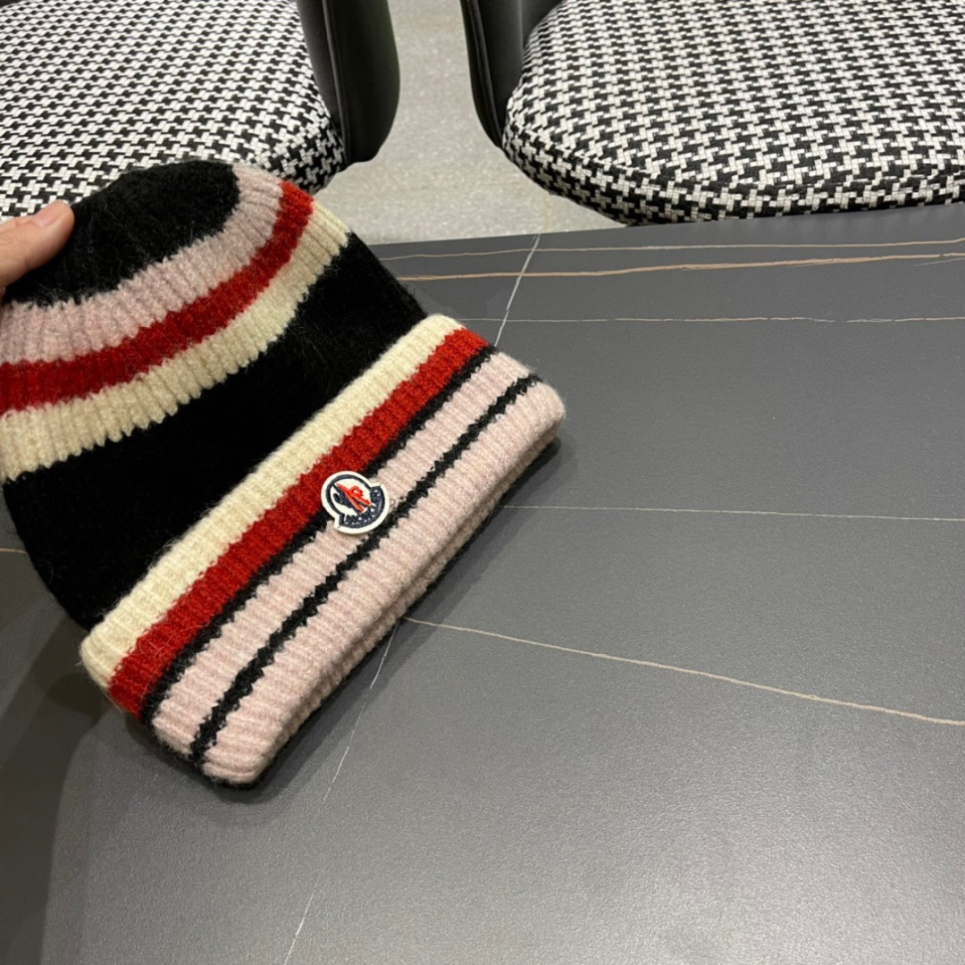 【MONCLER蒙口】秋冬新款韩版毛线帽，出街超好搭配！