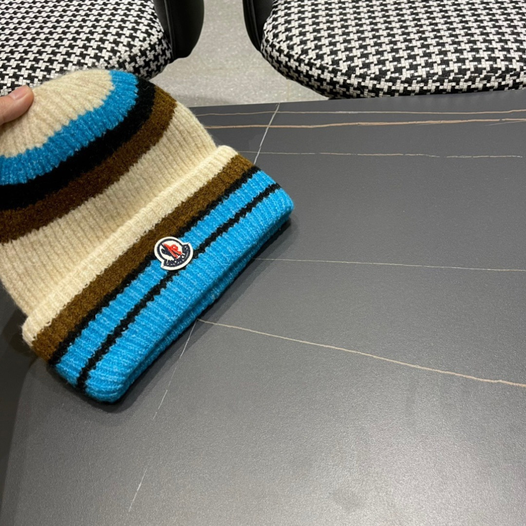 【MONCLER蒙口】秋冬新款韩版毛线帽，出街超好搭配！