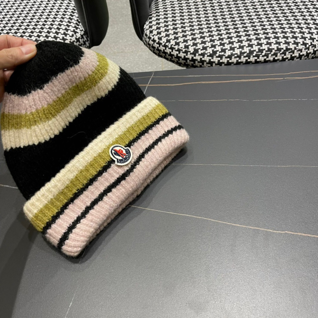 【MONCLER蒙口】秋冬新款韩版毛线帽，出街超好搭配！