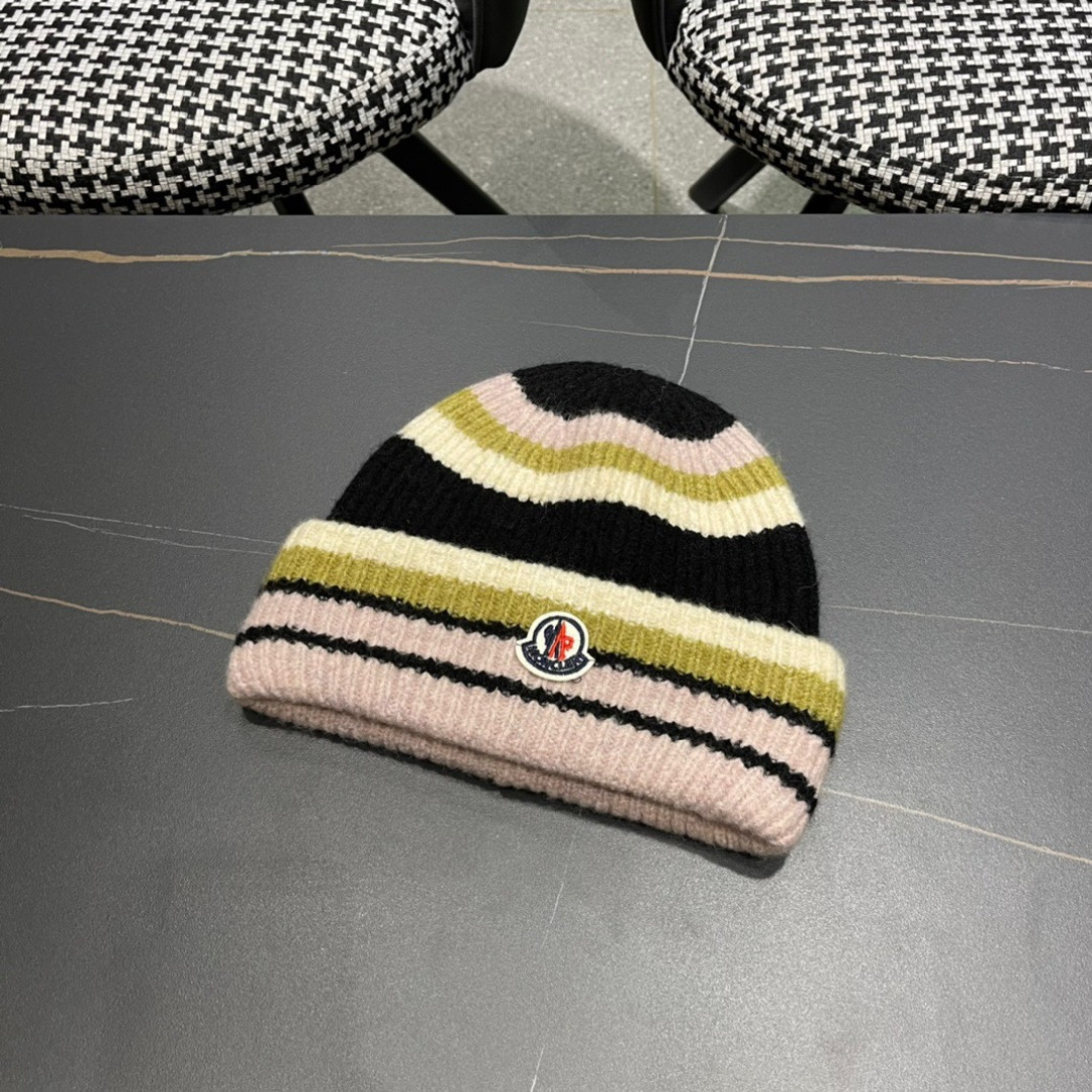 【MONCLER蒙口】秋冬新款韩版毛线帽，出街超好搭配！