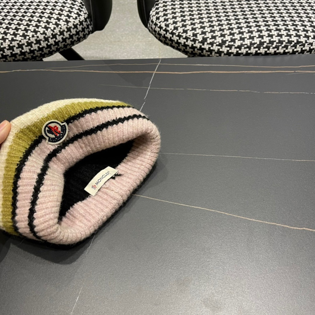 【MONCLER蒙口】秋冬新款韩版毛线帽，出街超好搭配！
