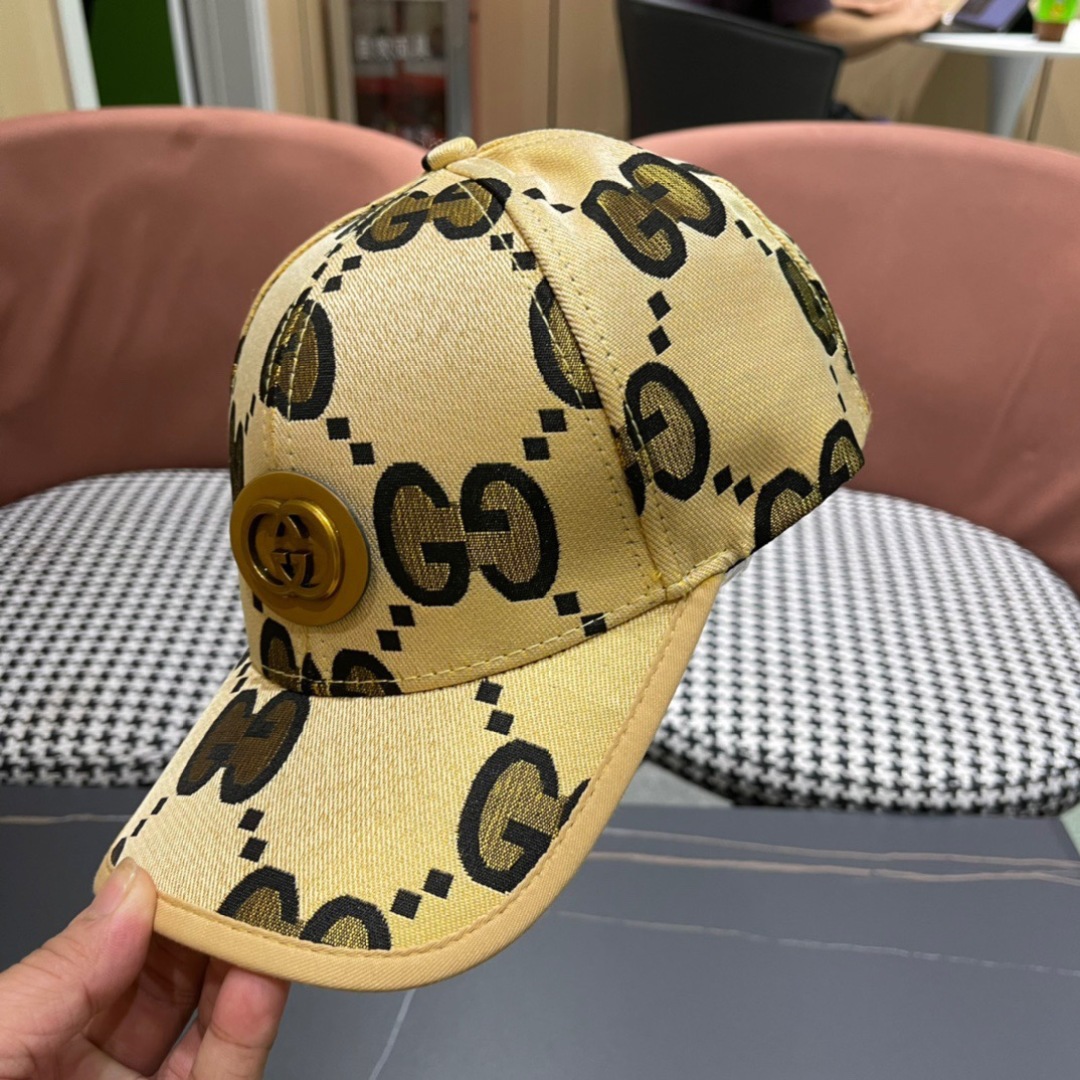  Gucci(古奇)经典原单棒球帽😍😍专柜11开模订制，最高版本，实物拍摄，四季百搭男女适用，基础头围5