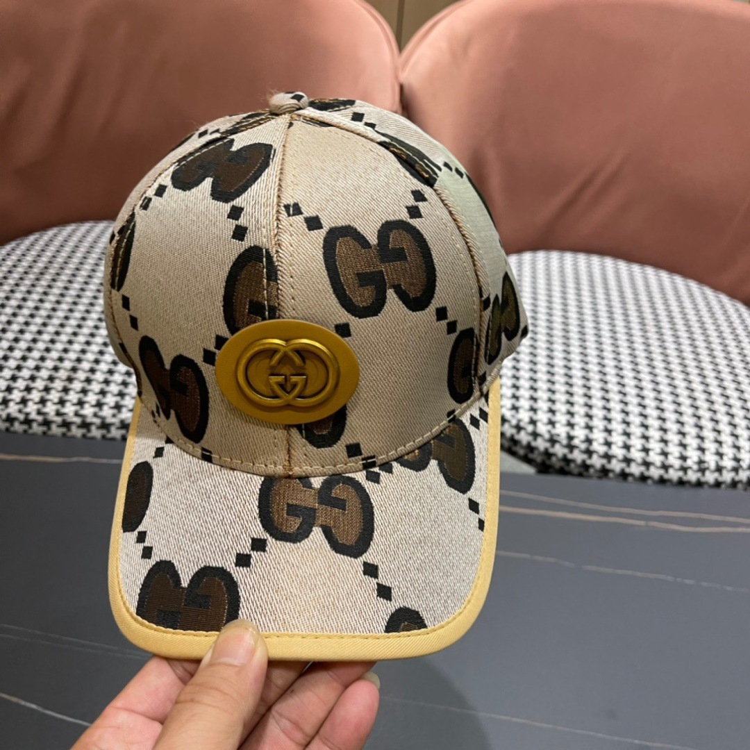  Gucci(古奇)经典原单棒球帽😍😍专柜11开模订制，最高版本，实物拍摄，四季百搭男女适用，基础头围5