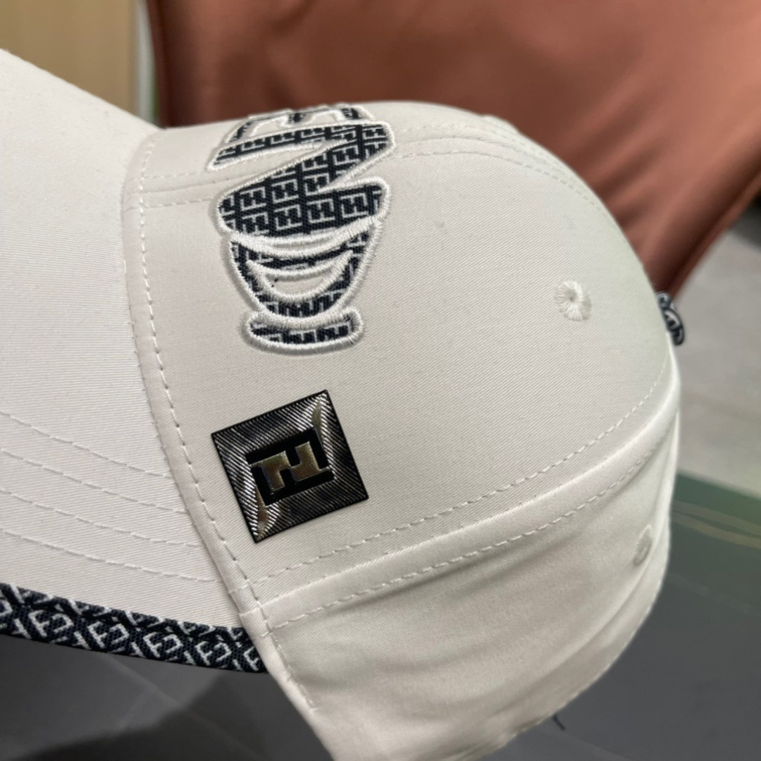  Fendi（芬迪）新款原单棒球帽， 双F提花，专柜热卖款，11开模订制，轻盈透气！质量超赞，基础头围5