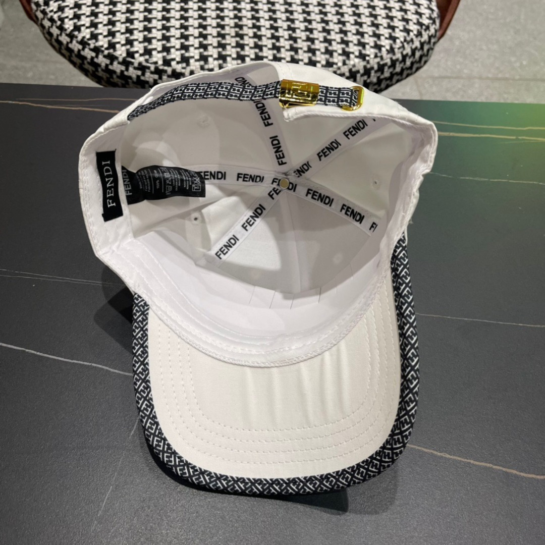  Fendi（芬迪）新款原单棒球帽， 双F提花，专柜热卖款，11开模订制，轻盈透气！质量超赞，基础头围5