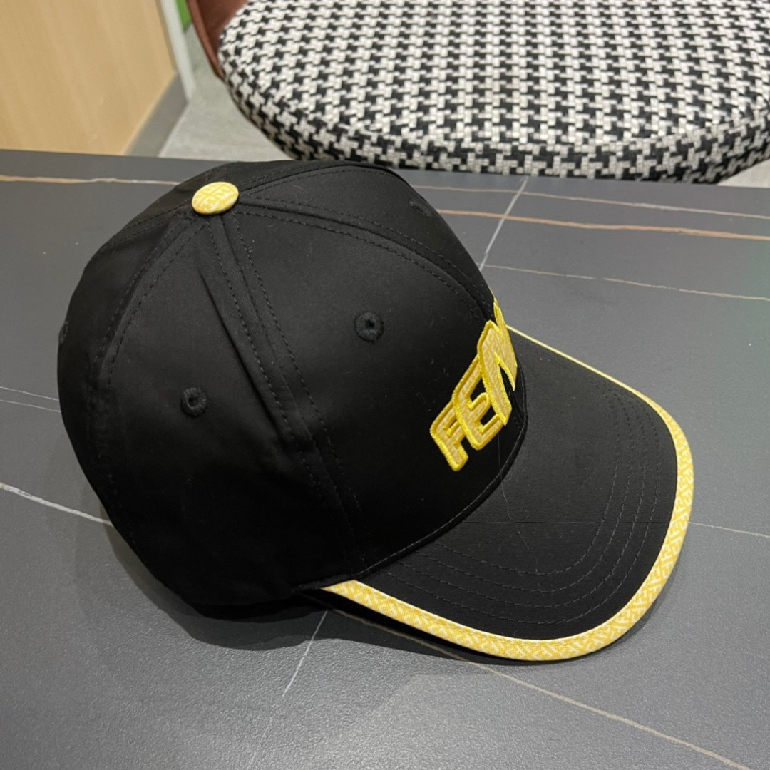 Fendi（芬迪）新款原单棒球帽， 双F提花，专柜热卖款，11开模订制，轻盈透气！质量超赞，基础头围5
