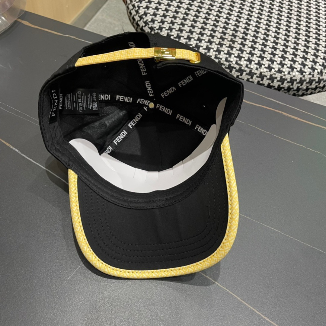  Fendi（芬迪）新款原单棒球帽， 双F提花，专柜热卖款，11开模订制，轻盈透气！质量超赞，基础头围5