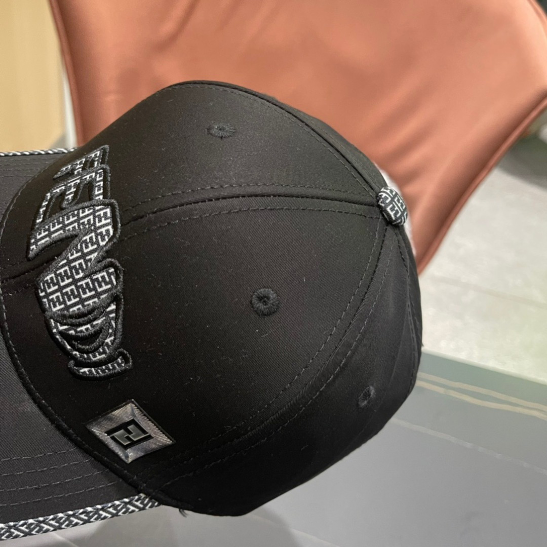  Fendi（芬迪）新款原单棒球帽， 双F提花，专柜热卖款，11开模订制，轻盈透气！质量超赞，基础头围5