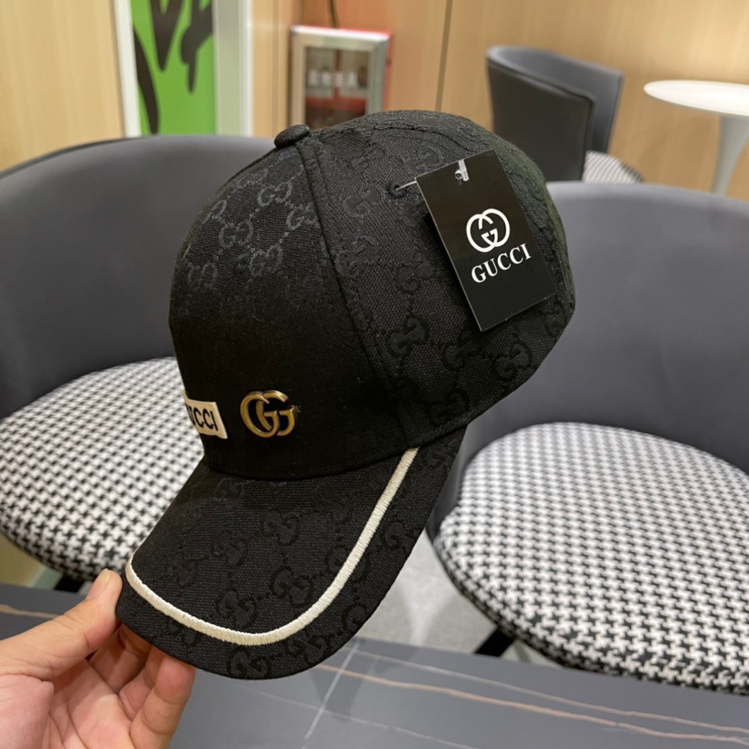 P古奇GUCCI棒球帽，官网新品，棒球帽，原单品质火爆来袭 。🎩 高档大气上档次！低调奢华，方便携带！跑