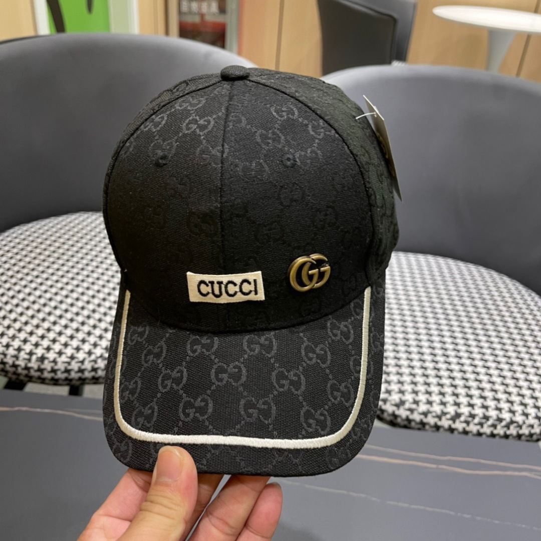 P古奇GUCCI棒球帽，官网新品，棒球帽，原单品质火爆来袭 。🎩 高档大气上档次！低调奢华，方便携带！跑