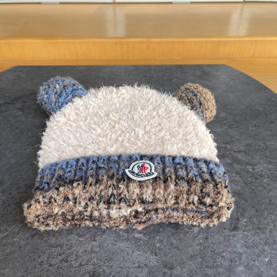 moncler蒙口欧美风格秋冬新款可爱保暖羊毛帽儿童男女款通用版冷帽帽子