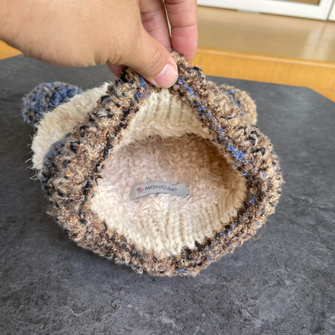 moncler蒙口欧美风格秋冬新款可爱保暖羊毛帽儿童男女款通用版冷帽帽子