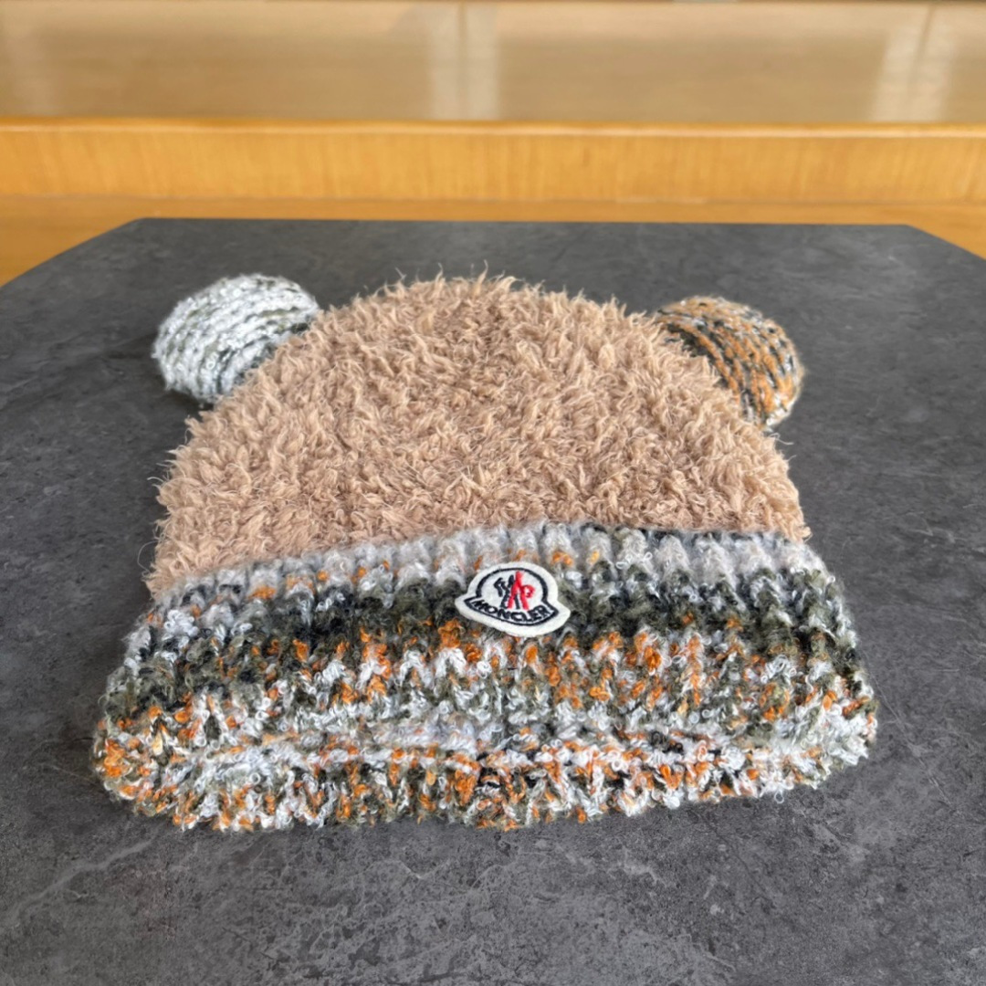 moncler蒙口欧美风格秋冬新款可爱保暖羊毛帽儿童男女款通用版冷帽帽子